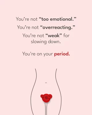 Listen up and listen up well - give yourself a break. 
Your hormones are shifting.
Your body is working overtime.
And still - it counts that you are showing up.
That’s not weakness. That’s power. 🩸💪
So go ahead - rest, cry, cancel plans, or conquer the world.
Do it your way. 
It's always your flow, your rules.
.
.
#periodfoods #periodfood #periodcraving #periodcravings #hormonalbalance #hormonalimbalance #hormones #hormonal #imbalancedhormones #periodcrave #foodcraving #foodcravings #pregnancycravings #periodhormones #tooemotional #yourflow #gowiththeflow #overreacting #reactingalot #overreaction #hormonal #hormones