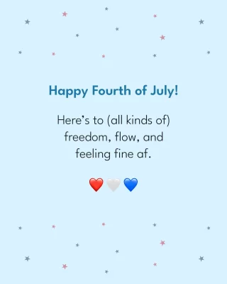We wish you a bright, bold, and body-positive Fourth of July! 🇺🇸
As we celebrate the day we attained freedom, here’s to honoring our own as well - 
✨ The freedom to rest.
✨ The freedom to feel.
✨ The freedom to choose conscious, planet-friendly period care.
Happy Independence Day from Team Sparkle! ❤️🤍💙
.
.
#happyfourthofjuly #fourthofjuly #americanindependenceday #americanindependence #fourthofjulycelebrations #freedominusa #usafreedom #baldeagle #fourthofjulyevent #bodypositivity #freedomtorest #freedomtofeel #freedomtochoose #constitution #independenceday #julyindependence