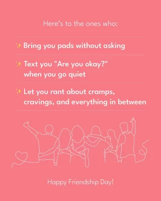 Tag your period BFF - the one who always has your back (and an extra pad). 💌
Happy Friendship Day from Team Sparkle!
.
.
#happyfriendshipday #happyfriendshipday2025 #friendshipday #friendday #friendsforever #afriendinneedisafriendinindeed #cramps #cravings #extrapad #bestfriendthings #bestfriends #besties #bestfriendsforever #happyfriendship #friendshipgoals #friendgoals #ranting #friendrant #friendgroup #friendgoal #bestfriendgoals