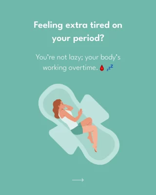 ✨ What can you do instead? 
✔️ Rest without guilt
✔️ Stay hydrated
✔️ Eat nourishing foods
✔️ Use heat packs, pain relief, and comfy period care (hi, it's us, Sparkle!)
.
.
#anaemia #periodanaemia #periodweakness #weakness #haemoglobin #cbc #bloodtest #periodtiredness #tiredness #periodproblems