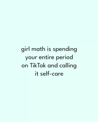 See, the math is math-ing in our heads 🤭
.
.
.
.
#girlmath #girllogic #womenlogic #tiktokfamous #tiktokreels #tiktokapp #selfcare #selfcaretime #selfcareisntselfish #periodreel #periodpositive #periodpain #periodproblems #periodissues #perioddrama #selfcareeveryday