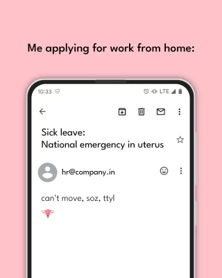 Yes, the music of this post definitely DOESN’T match how the uterus is feeling - in (happier news), it’s only 23 DAYS UNTIL CHRISTMAS!!!! How’s everyone feeling? 🤶 
.
.
.
.
#sickleave #workmemes #workmemes😂 #workmeme #hrmemes #hrteam #hrtips #emailmanagement #emailme #emailmemes #funnyemail #periodmemes #periodmeme #periodcramps #periodproblems #periodstruggles #periodissues #periodthings #sickofbeingsick #sickandtiredofbeingsickandtired #sickside #sicknessbegone 
.
.
.
.
(emailing hr, hr memes, sick leave, funny emails, period leave, period cramps, period problems, period struggles, sick leave from work, period sick leave, email funny, email hr, hr team, company hr)