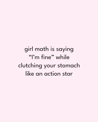 If I don’t acknowledge the pain, it can’t defeat me.
Here’s my Oscar-worthy performance. 🎬🤕
.
.
#girlmath #girllogic #periodpain #periodproblems #periodcramps