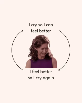 Whoever said crying isn’t cathartic hasn’t had a good sob sesh, if you ask us. 
Crying because you feel bad and crying because you’re so glad you feel better is a REAL thing peeps. My PMS peeps, where you guys at? 
.
.
#pmsproblems #cryingalot #cryingsession #crysesh #moodswings