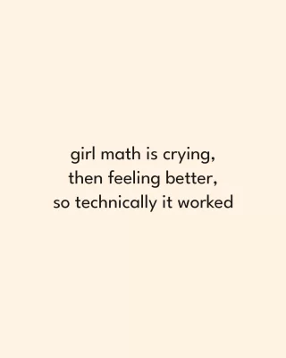 Emotional release + hormonal reset = science.
Guys, pls, don’t question the method. 🧠✨
.
#girlmath #emotional #hormonalbalance #cryingletsitout #cryingisgood #girlthings
