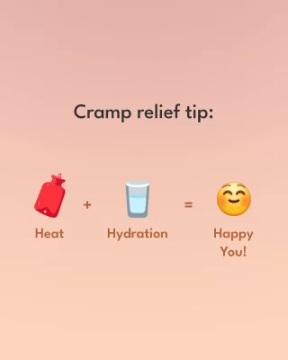 When cramps hit, remember this simple remedy: heat and hydration!
A warm compress and plenty of water can work wonders. What’s your favorite cramp relief method?
Let us know in the comments! 💖
.
.
#Cramps #PeriodRelief #Sparkle