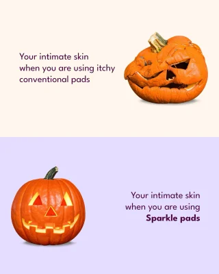 🎃 Itchy, uncomfortable skin with conventional pads vs. fresh, comfortable period care with Sparkle. 🌿✨
.
.
.
(Halloween vibes, spooky season, period care, itchy pads, sensitive skin period products, plant based period care, comfy period pads, period comfort, fresh feeling period care, conventional pads vs plant based pads, menstrual care USA, feminine hygiene, period essentials, eco friendly period products, Sparkle pads, Halloween marketing, spooky season content, pumpkin aesthetic, Halloween Instagram reels, Gen Z period humor, period problems, sustainable period care, gentle period products, menstrual wellness, period care routine)
#PeriodTok #SpookySeason #PeriodCare #SensitiveSkin #SparkleClean